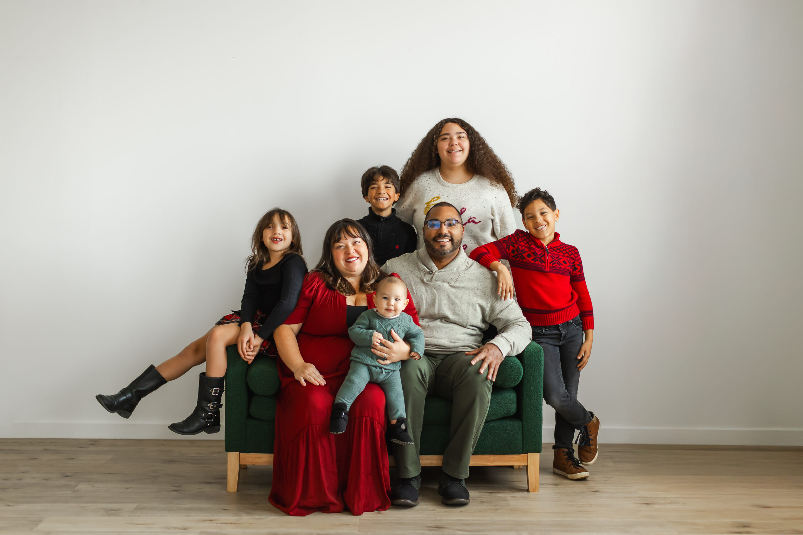 The Baker family holiday portrait